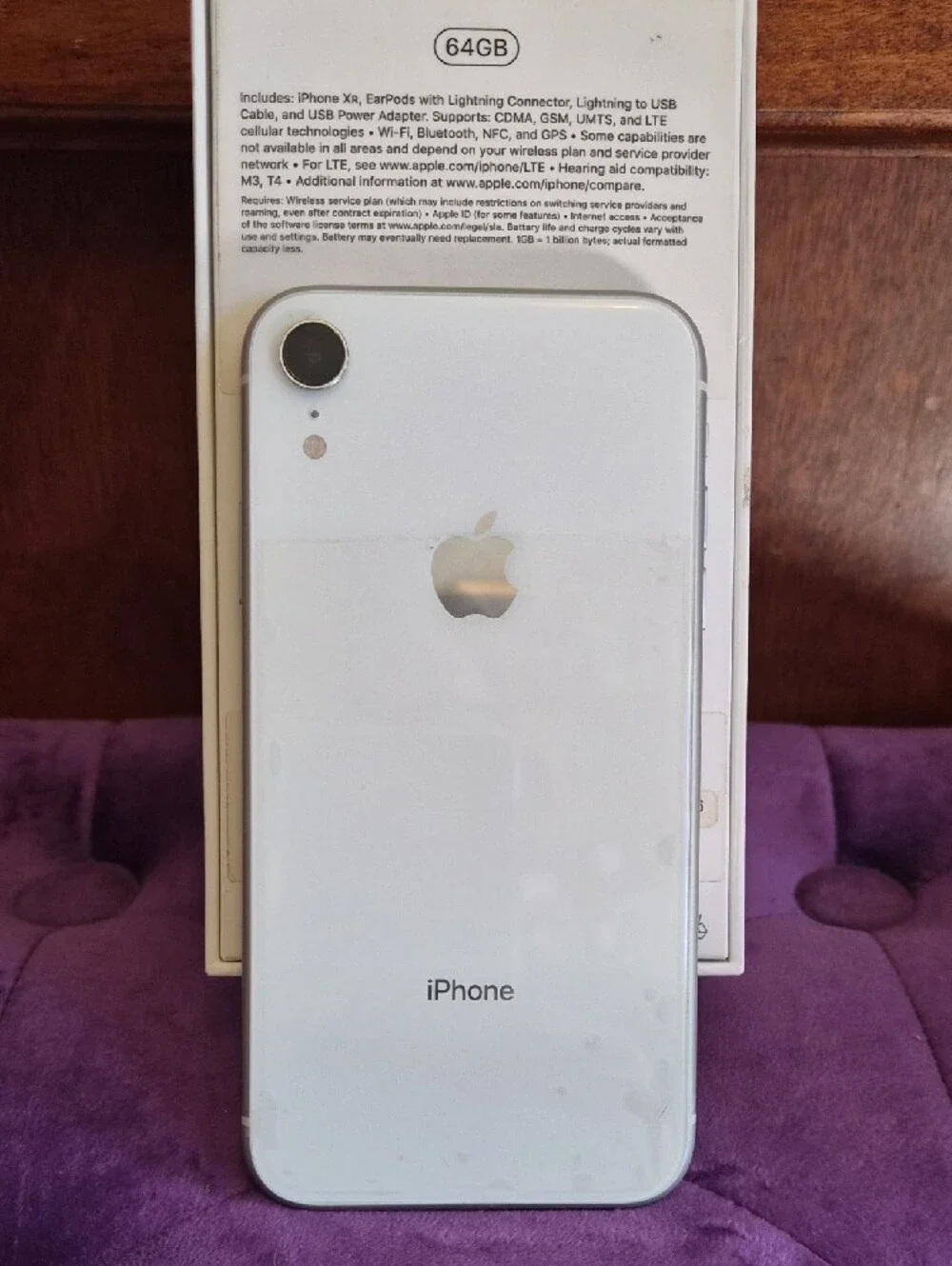 Apple iPhone XR Silver with White Display